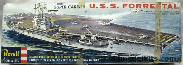 Revell 1/542 USS Forrestal Super Carrier, H339 plastic model kit